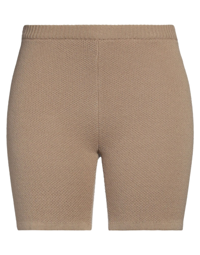Magda Butrym Woman Shorts & Bermuda Shorts Sand Size 6 Wool In Beige