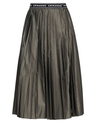 Ermanno Firenze Midi Skirts In Green