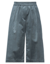 8PM 8PM WOMAN PANTS DEEP JADE SIZE S COTTON, VISCOSE, ELASTANE