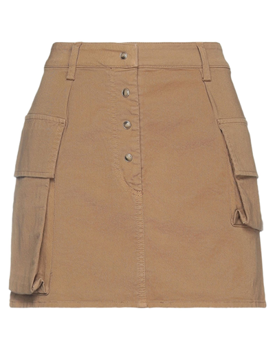 Circus Hotel Mini Skirts In Beige