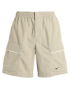 Nike Nylon Utility Shorts In Beige