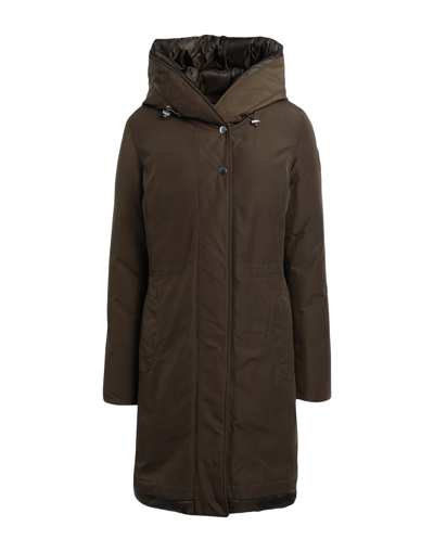 Woolrich Down Jackets In Green