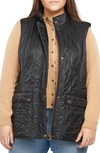 Barbour Wray Quilted Gilet W/ Fleece Lining In Black
