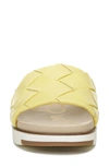 Sam Edelman Women's Adaley Woven Platform Sport Slides Women's Shoes In Butter Yellow