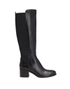 LEONARDO PRINCIPI LEONARDO PRINCIPI LEATHER STRETCH TALL BOOTS WOMAN BOOT BLACK SIZE 8 CALFSKIN