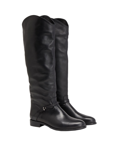 Leonardo Principi Knee Boots In Black