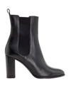 LEONARDO PRINCIPI LEONARDO PRINCIPI LEATHER HEELED CHELSEA BOOTS WOMAN ANKLE BOOTS BLACK SIZE 8 CALFSKIN