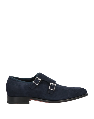 Santoni Loafers In Blue