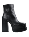 Steve Madden Cobra Womens Zipper Platform Ankle Boots In Black
