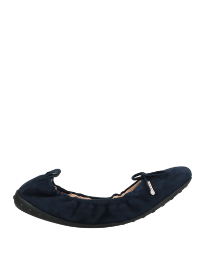 Tod's Ballet Flats In Navy Blue