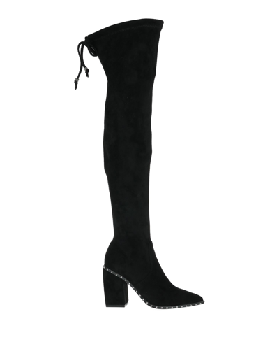 Alma En Pena Knee Boots In Black