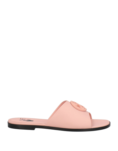 Off-white Woman Sandals Blush Size 6 Soft Leather In Pink