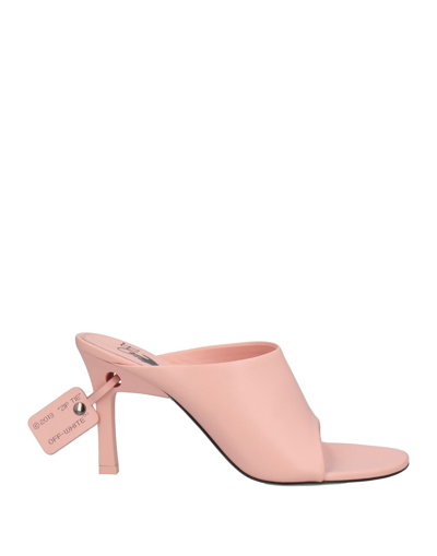 Off-white Woman Sandals Pink Size 6 Soft Leather