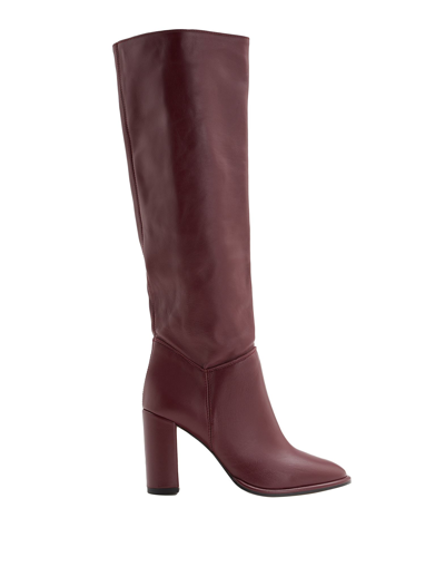 8 By Yoox Knee Boots In Red