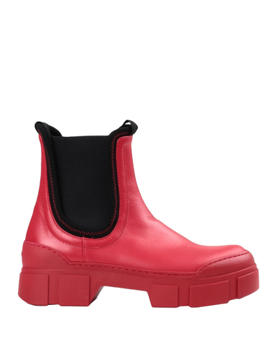 Vic Matie Ankle Boots In Red