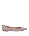 Valentino Garavani 10mm Rockstud Patent Leather Flats In Pink