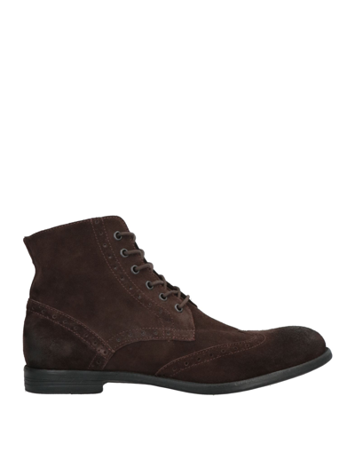 Officina 36 Ankle Boots In Dark Brown