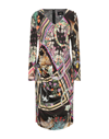 Cavalli Class Midi Dresses In Black