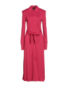 Pinko Long Dresses In Red