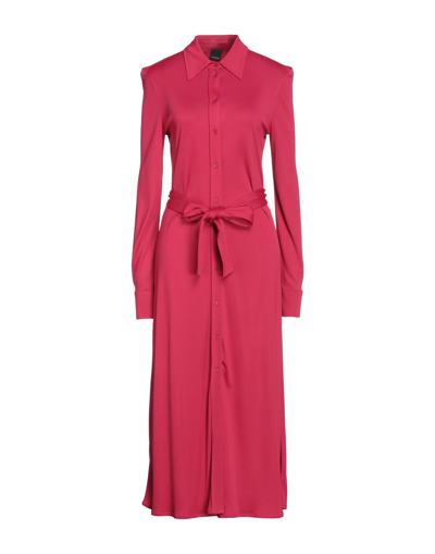 Pinko Long Dresses In Red