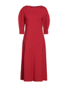 Liviana Conti Midi Dresses In Red