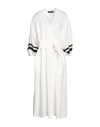 Icona By Kaos Midi Dresses In White