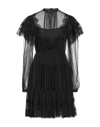Alberta Ferretti Short Dresses In Black