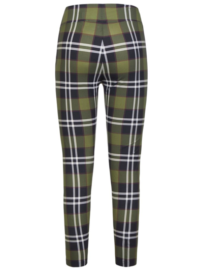 Burberry Check Print Skinny Cut Trousers In Multicolour