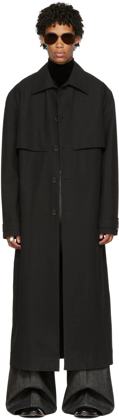 Lu'u Dan Black Duster Coat