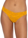 Hanky Panky Daily Lace Original Rise Thong In Mango Lassi