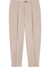 AMI ALEXANDRE MATTIUSSI TAPERED CROPPED TROUSERS