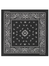 Balenciaga Bandana-print Scarf In Black