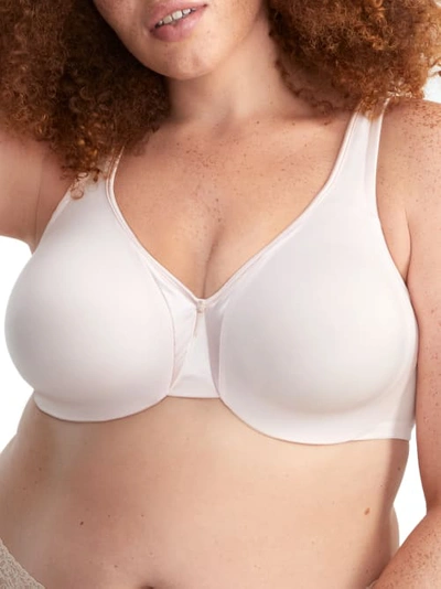 Warner's Olga Signature Support Satin Bra In Rosewater