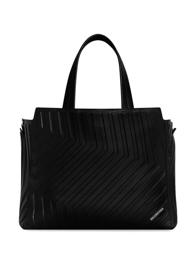 Balenciaga Medium Car East-west Tote Bag In Black