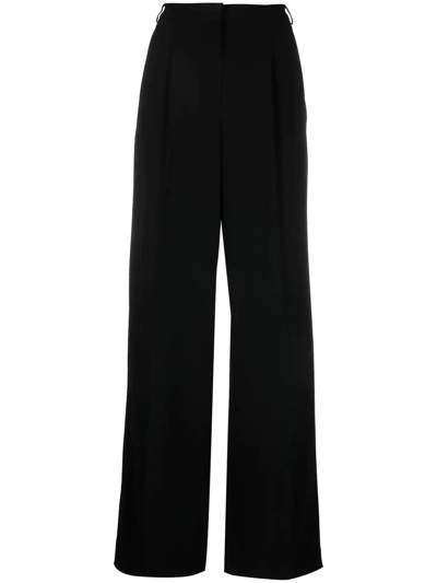 Aspesi Wide-leg Trousers In Black