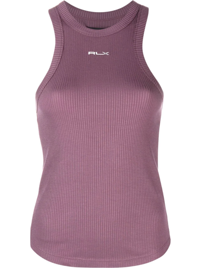 Polo Ralph Lauren Racerback Tank Top In Purple