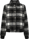 WOOLRICH GENTRY CHECK-PRINT BOMBER JACKET