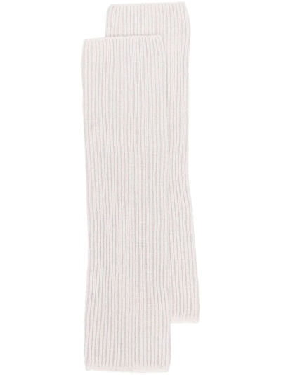 Eleventy Cashmere Knit Legwarmers In Neutrals
