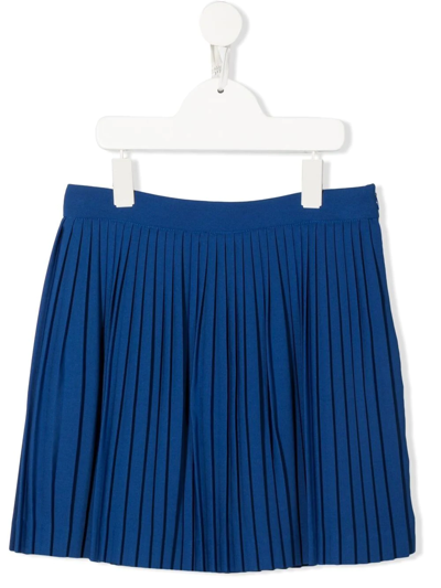 Mi Mi Sol Kids' Pleated Mini-skirt In Blue