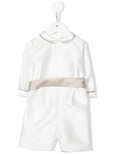 La Stupenderia Babies' Double-breasted All-in-one Suit In White