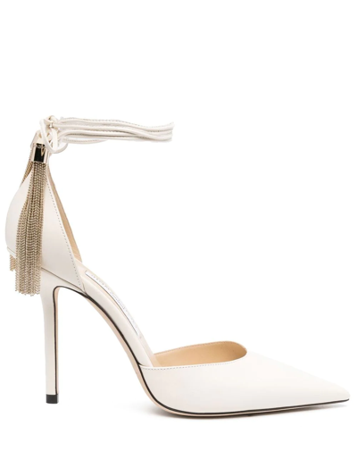 JIMMY CHOO ERIS 100MM TASSEL-DETAILED PUMPS 