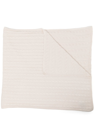 Joseph Chunky Ribbed-knit Scarf In Neutrals