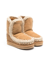 Mou Eskimo Sheepskin Ankle Boots In Brown