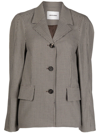 Low Classic Beige New Armhole Blazer In Multicolour