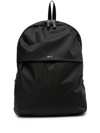 Agnès B. Logo-plaque Backpack In Black