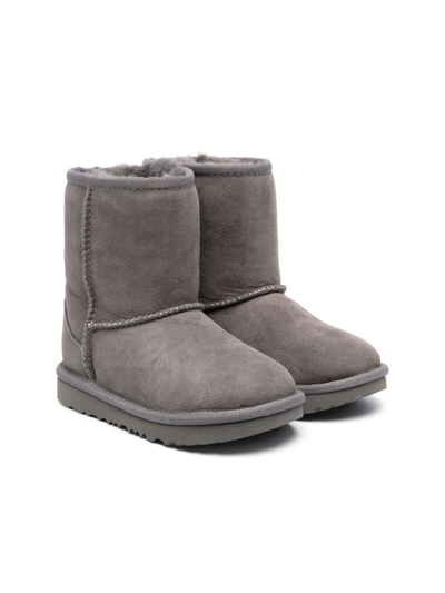Ugg Kids' Suede Ankle Boots In Grey