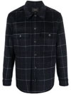 VINCE CHECKED DOUBLE-POCKET OVERSHIRT