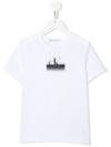 CALVIN KLEIN LOGO-PRINT COTTON T-SHIRT