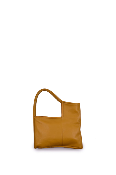Almala Ophelia Leather Bag In Senape