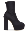 Stuart Weitzman 150mm Block-heel Platform Boots In Schwarz